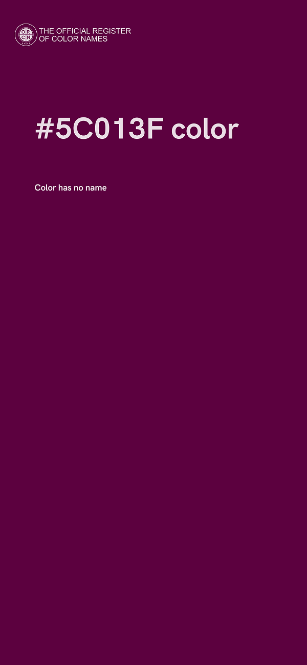 #5C013F color image