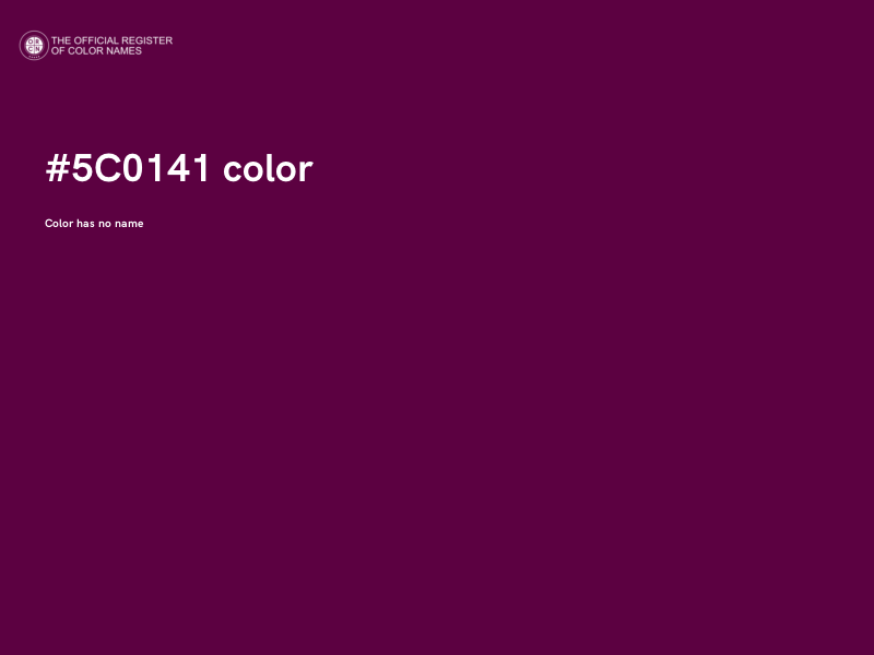 #5C0141 color image