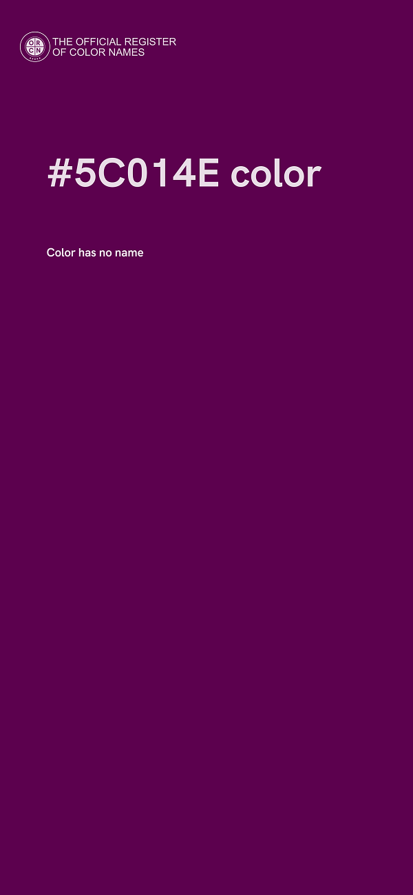 #5C014E color image