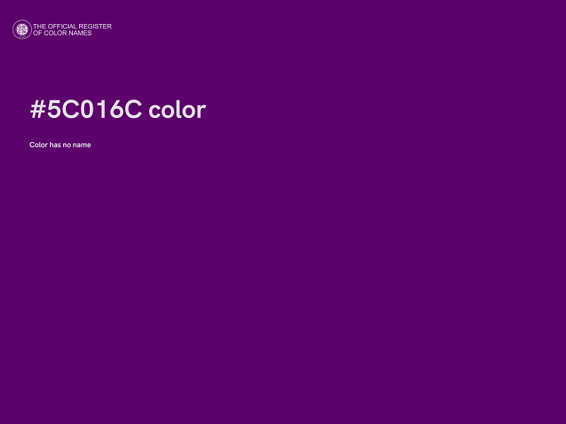 #5C016C color image
