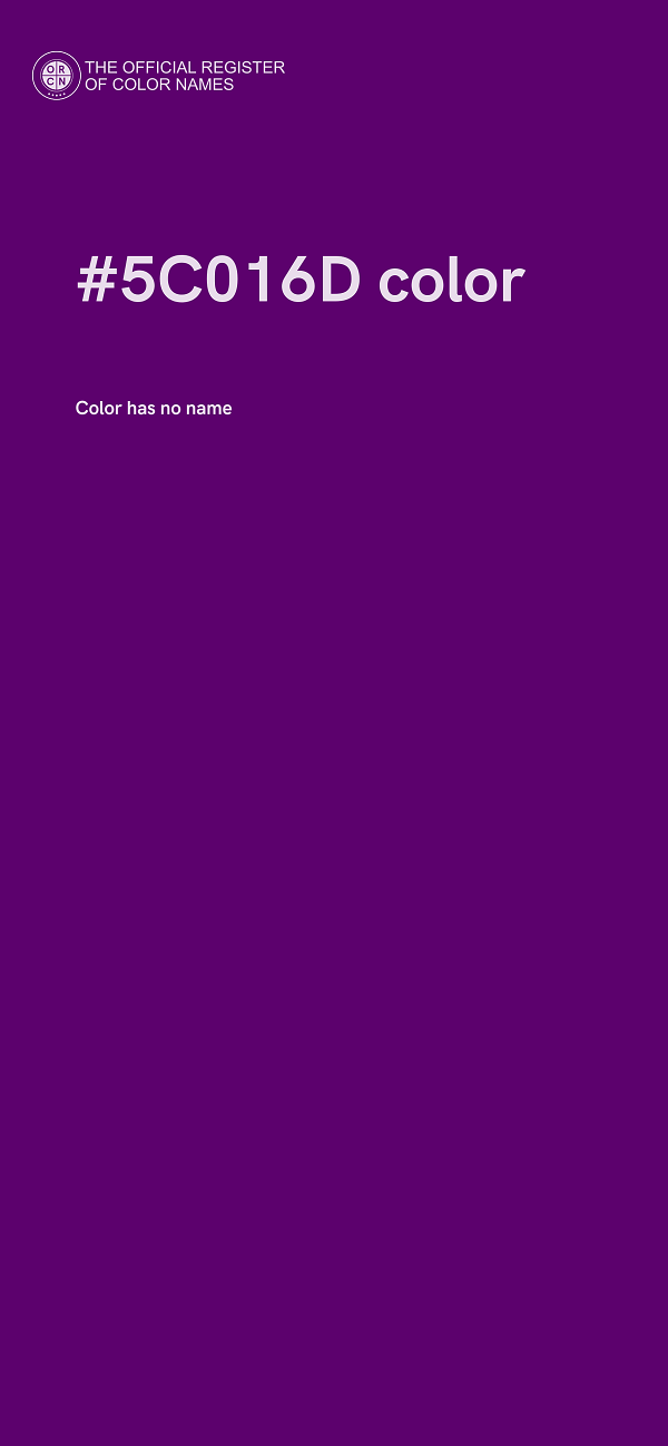 #5C016D color image