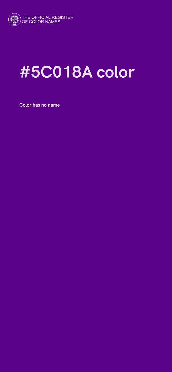 #5C018A color image