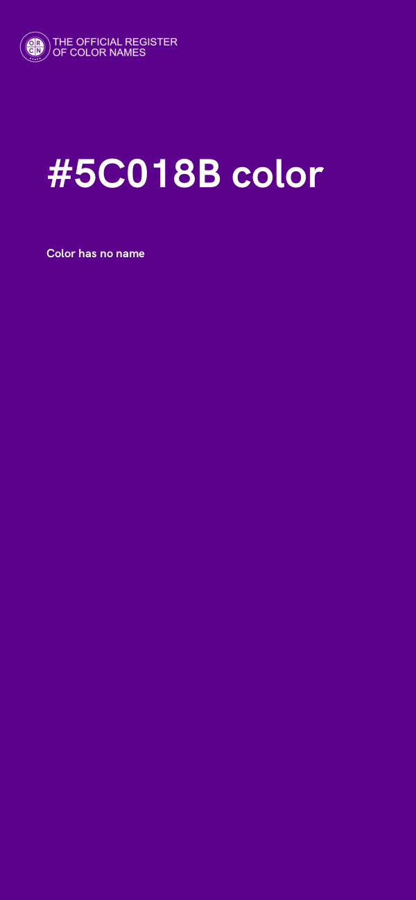#5C018B color image