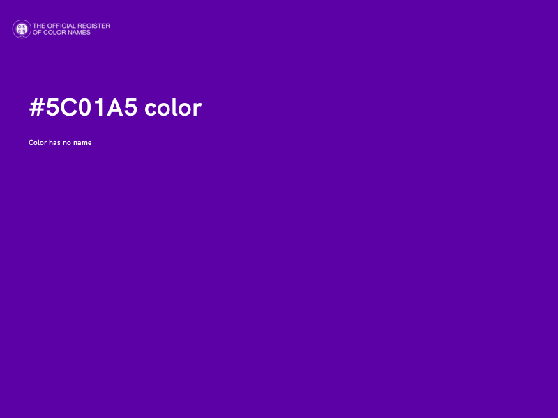 #5C01A5 color image