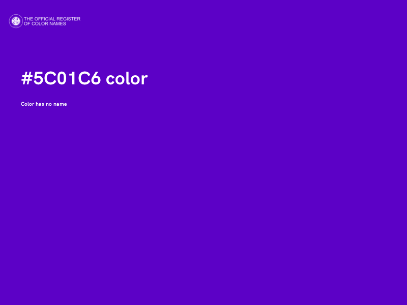 #5C01C6 color image