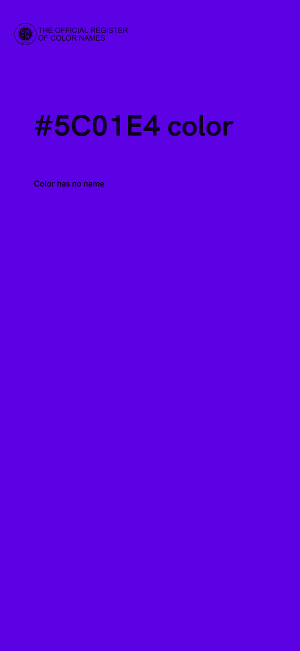 #5C01E4 color image
