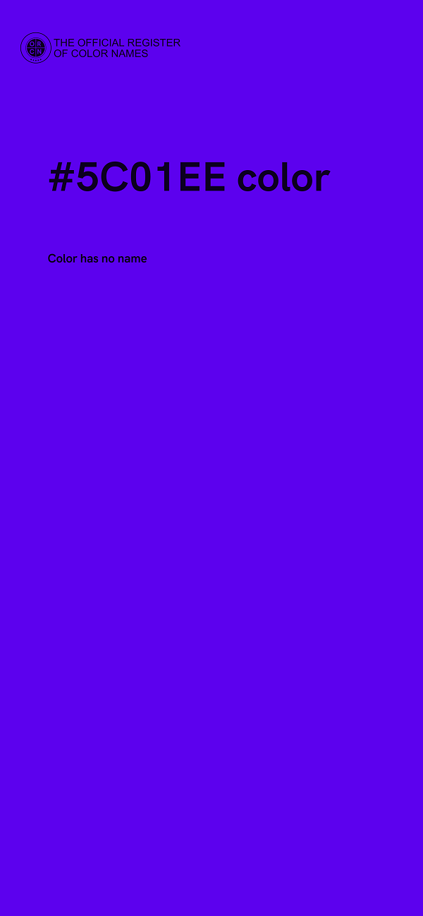 #5C01EE color image