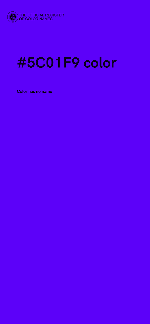#5C01F9 color image