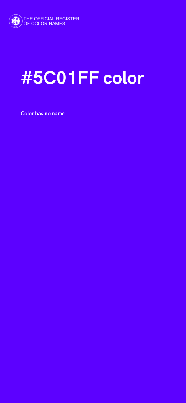 #5C01FF color image