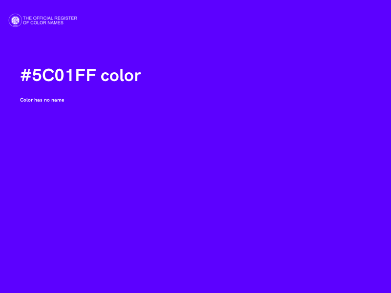 #5C01FF color image