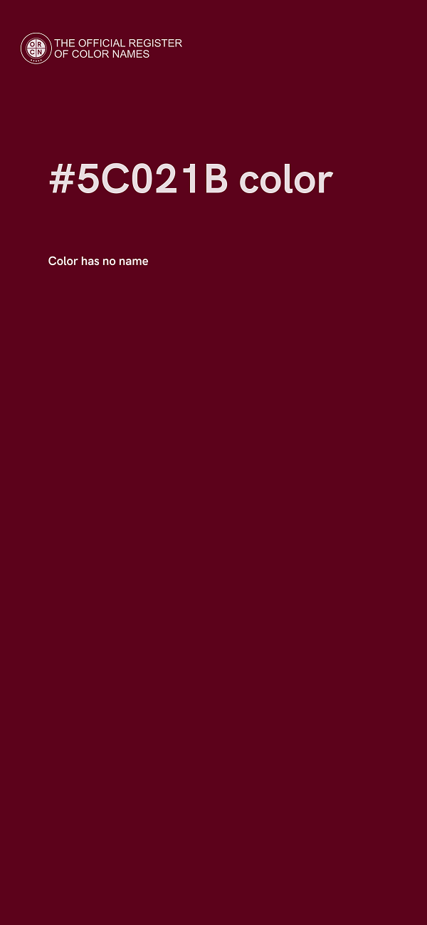 #5C021B color image