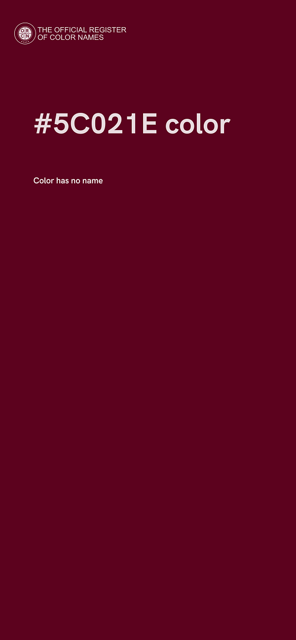 #5C021E color image