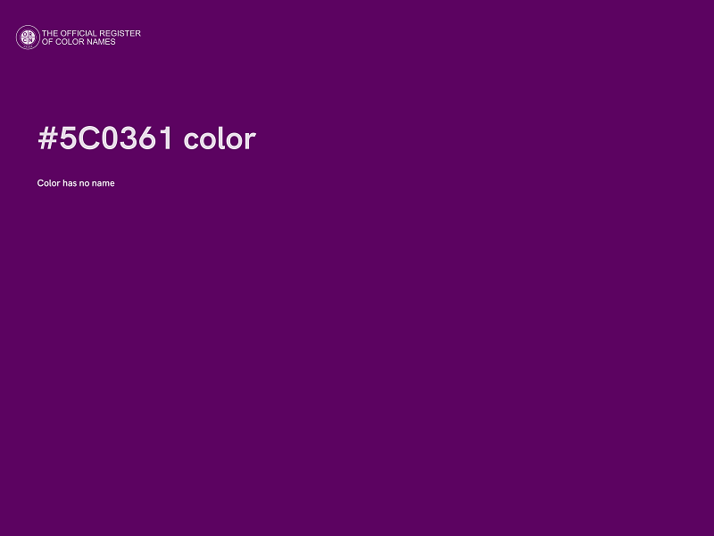 #5C0361 color image