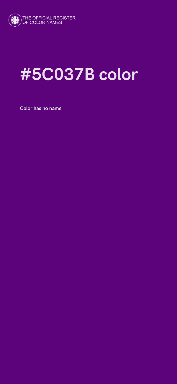 #5C037B color image