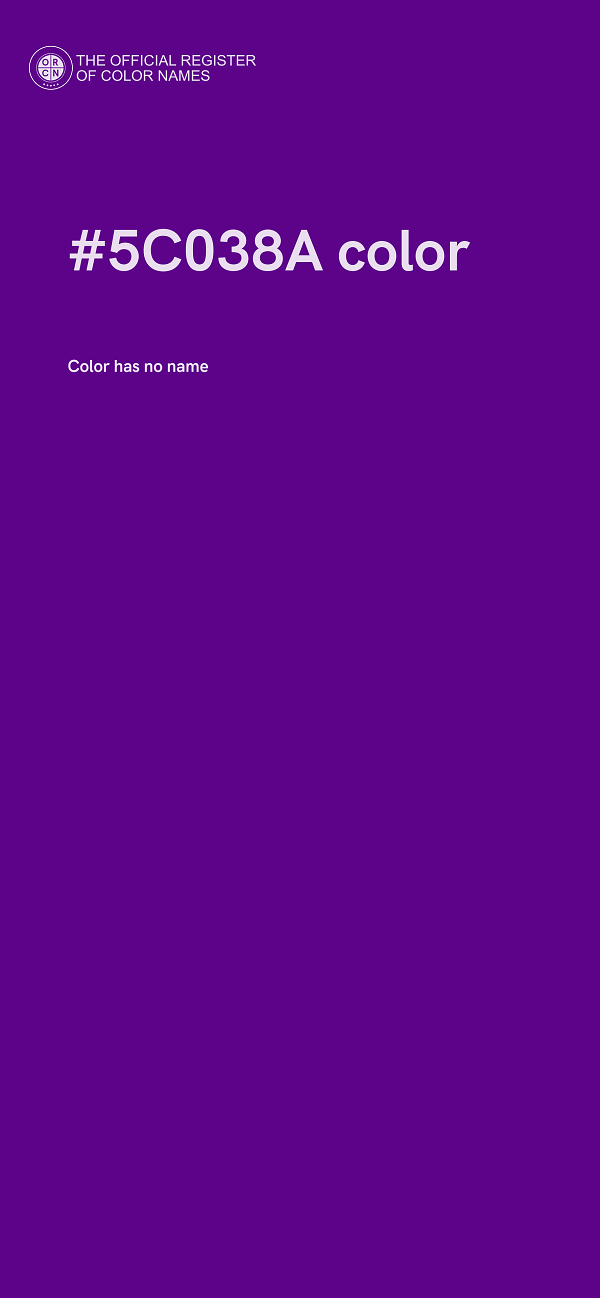 #5C038A color image