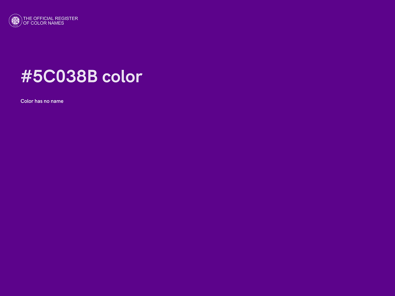 #5C038B color image