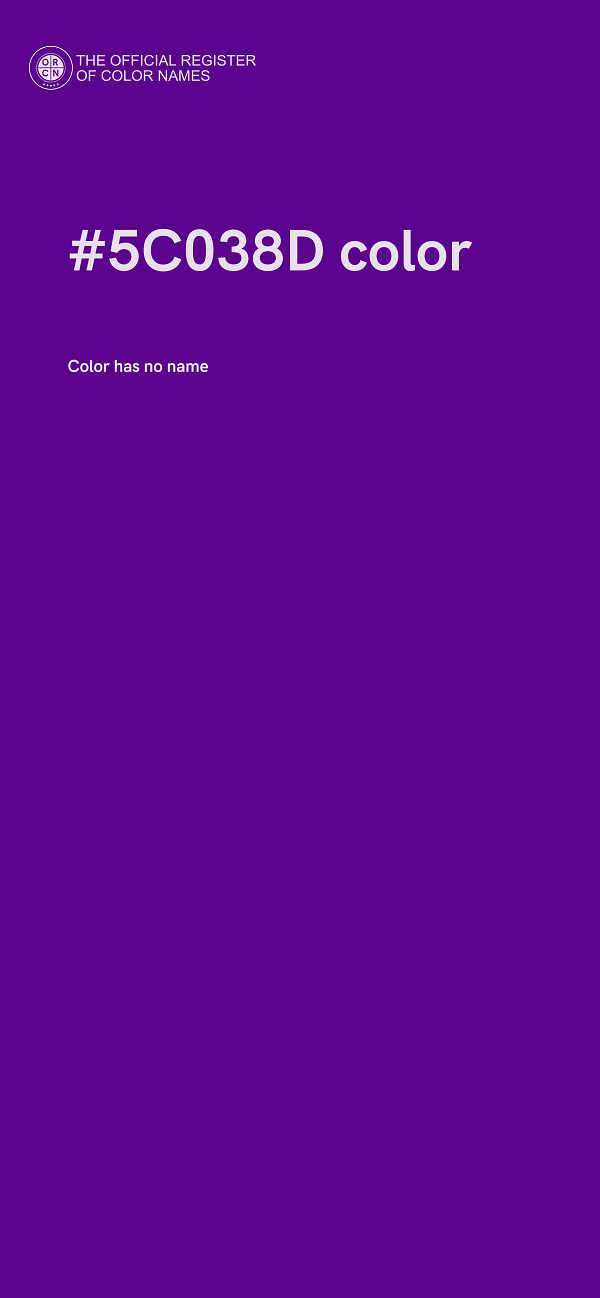 #5C038D color image
