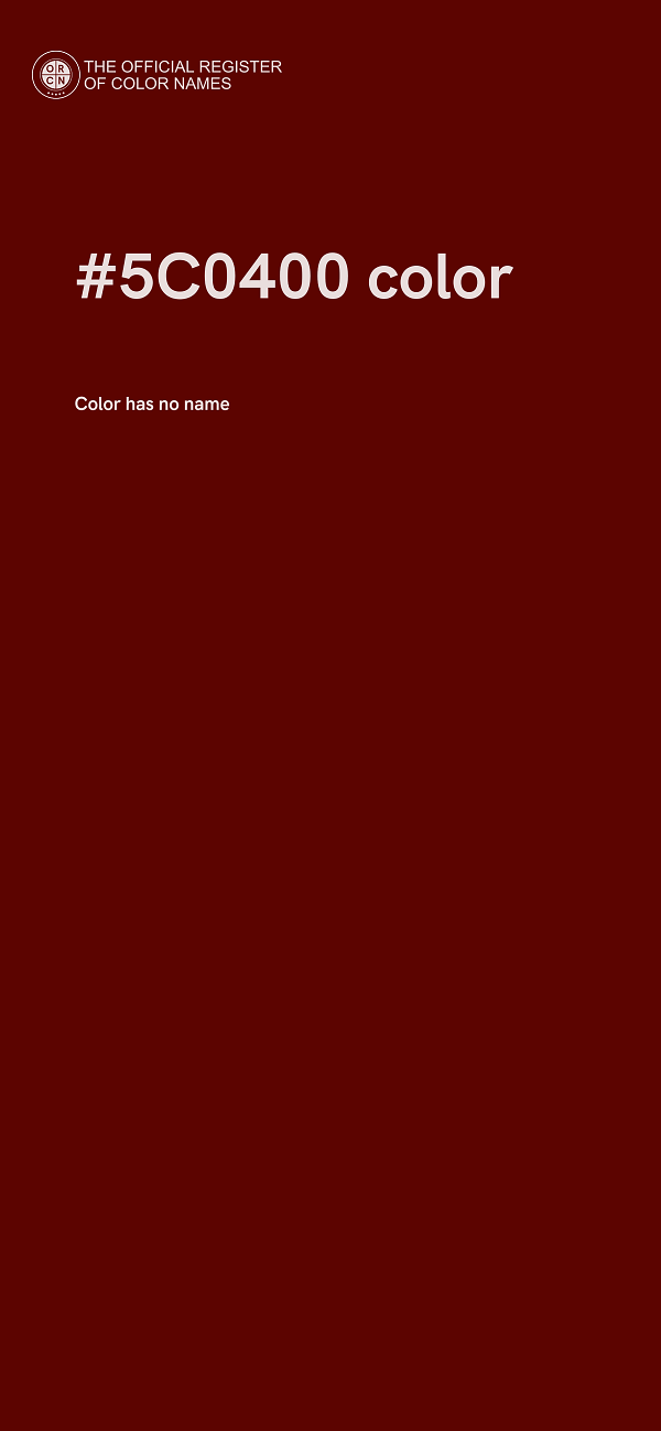 #5C0400 color image