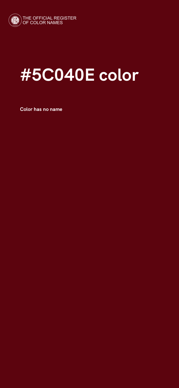 #5C040E color image