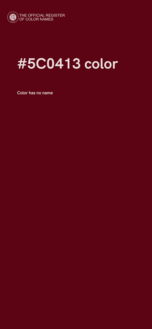 #5C0413 color image