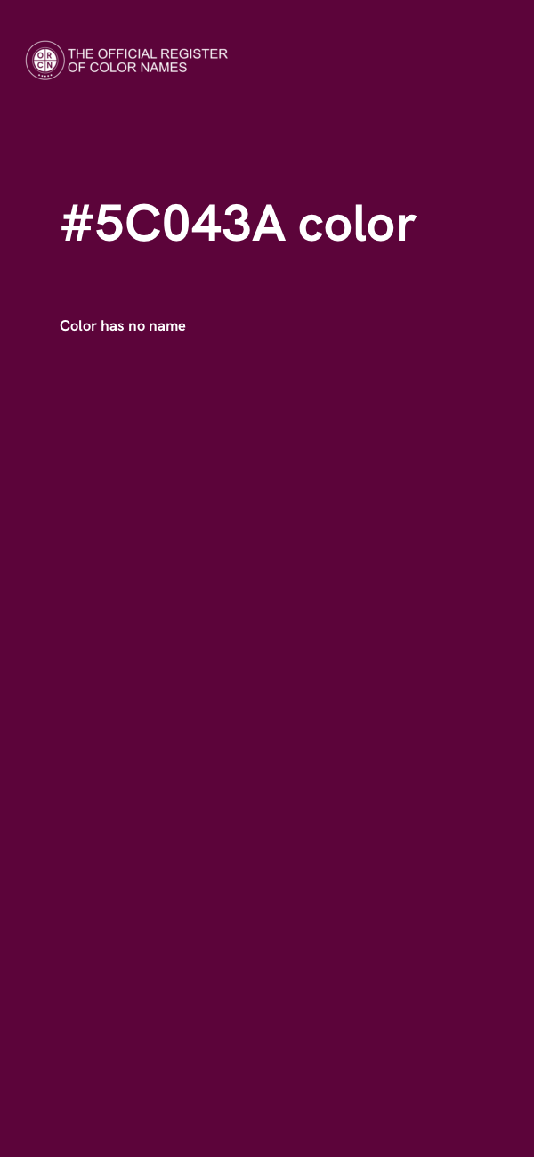 #5C043A color image