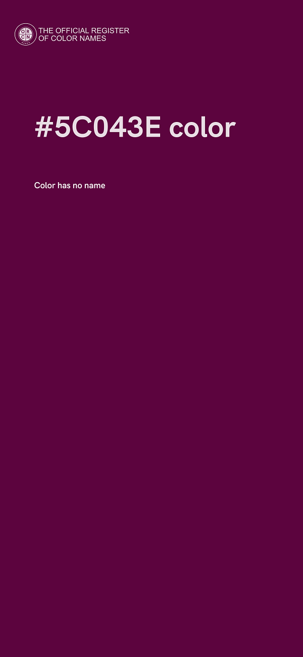 #5C043E color image