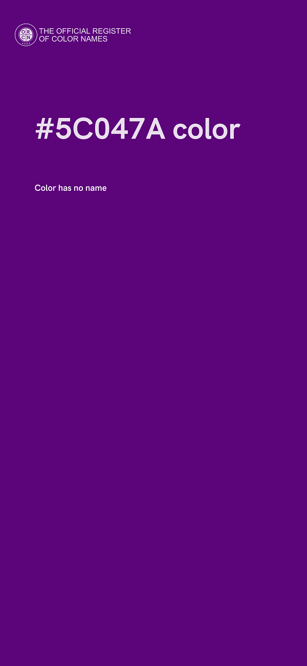 #5C047A color image