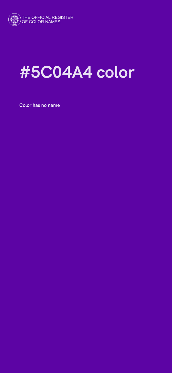 #5C04A4 color image