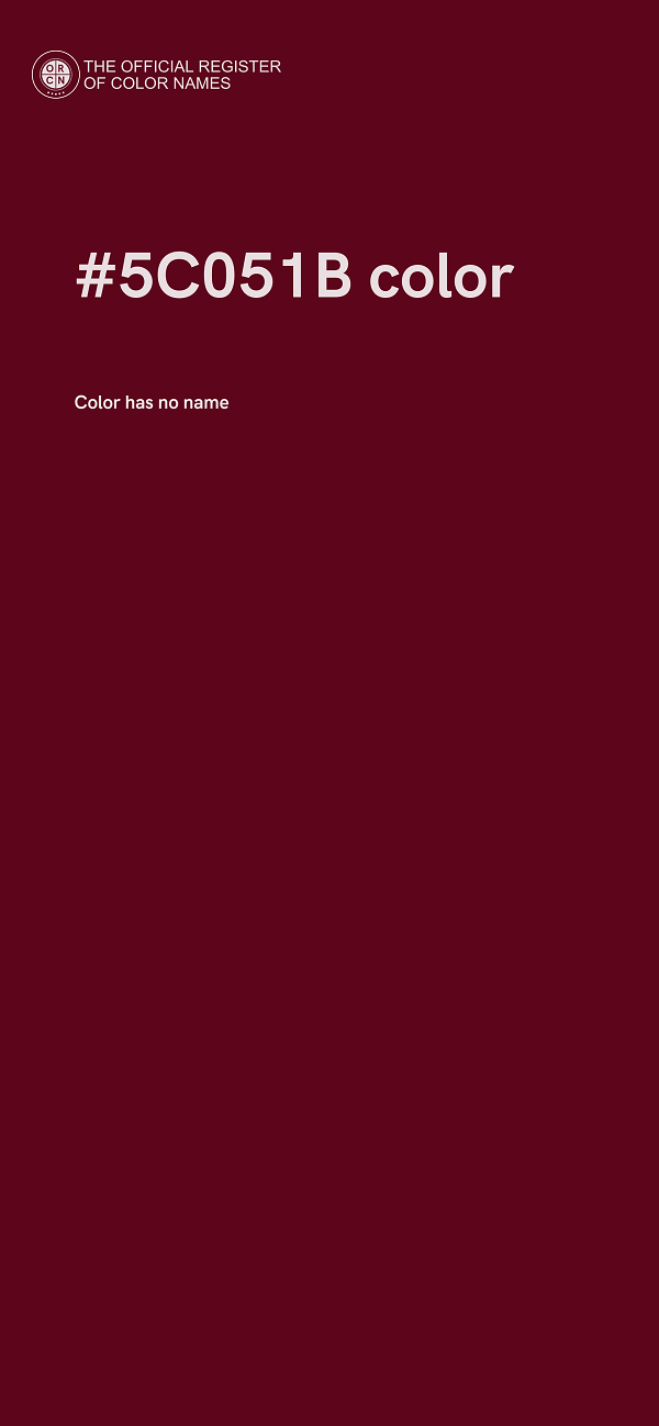 #5C051B color image