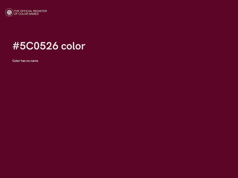 #5C0526 color image