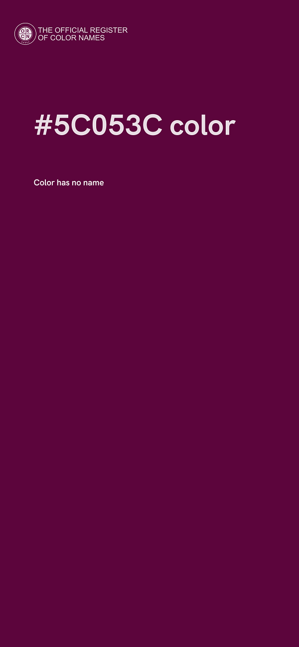 #5C053C color image