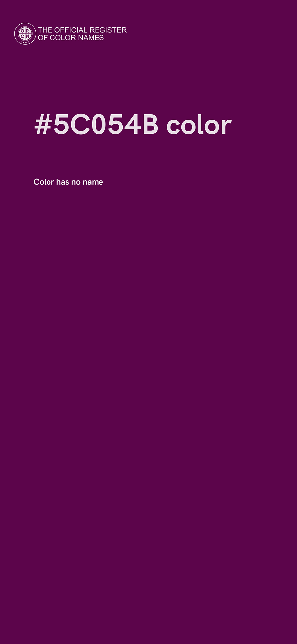 #5C054B color image