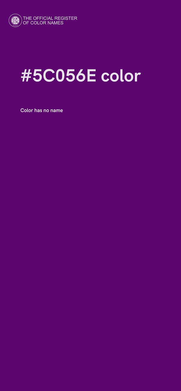 #5C056E color image