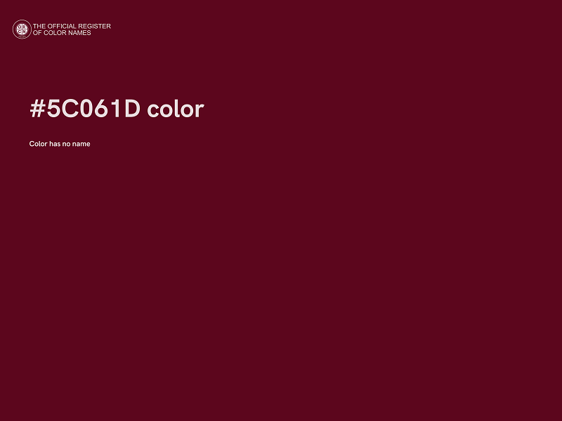 #5C061D color image