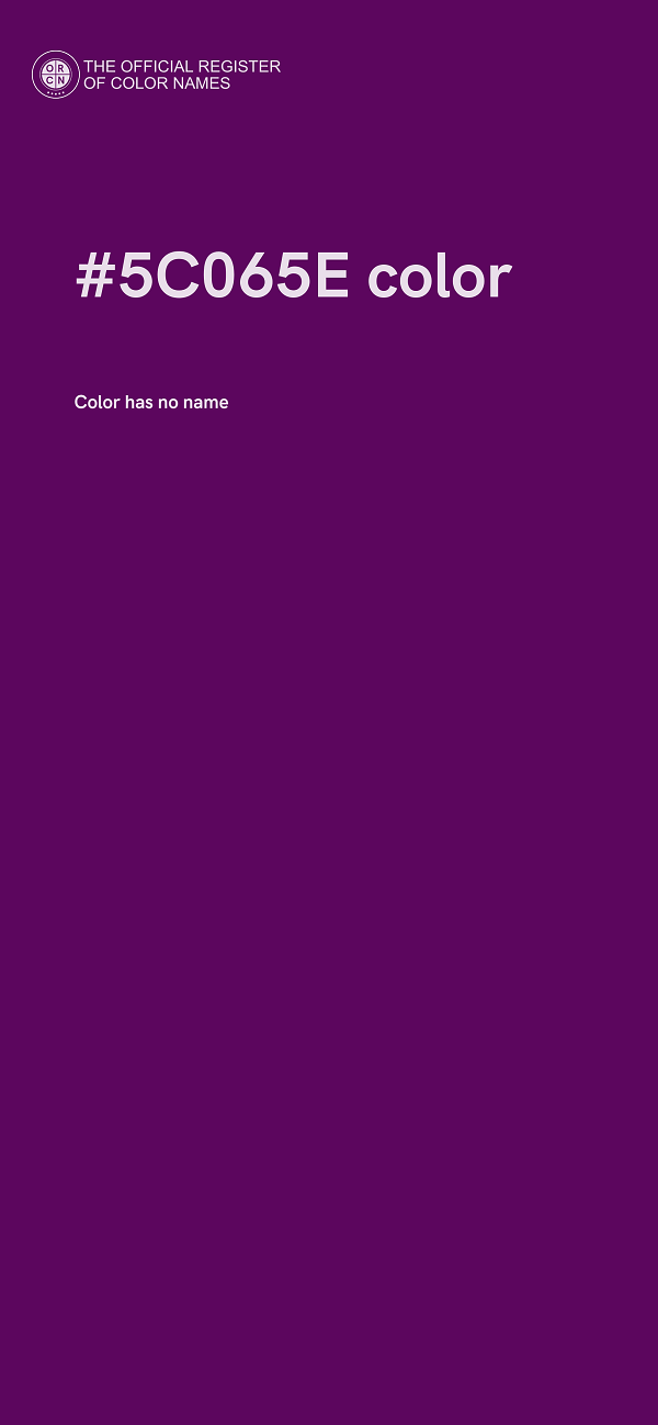 #5C065E color image