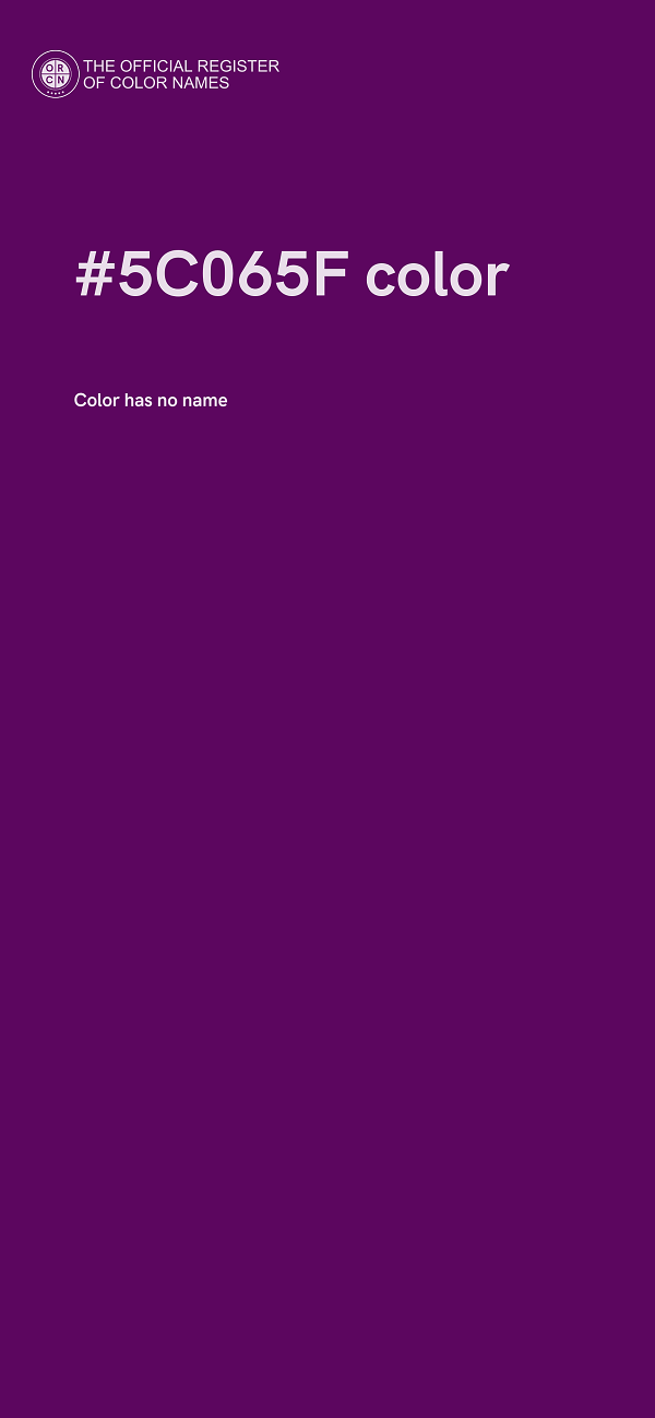 #5C065F color image