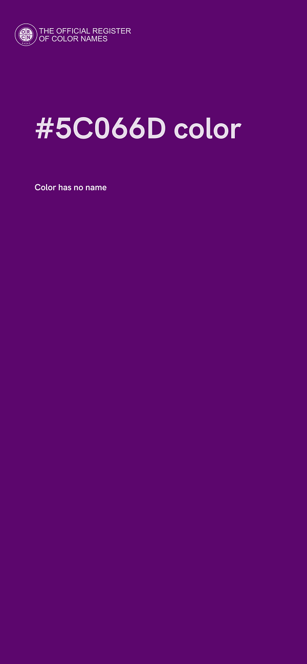 #5C066D color image