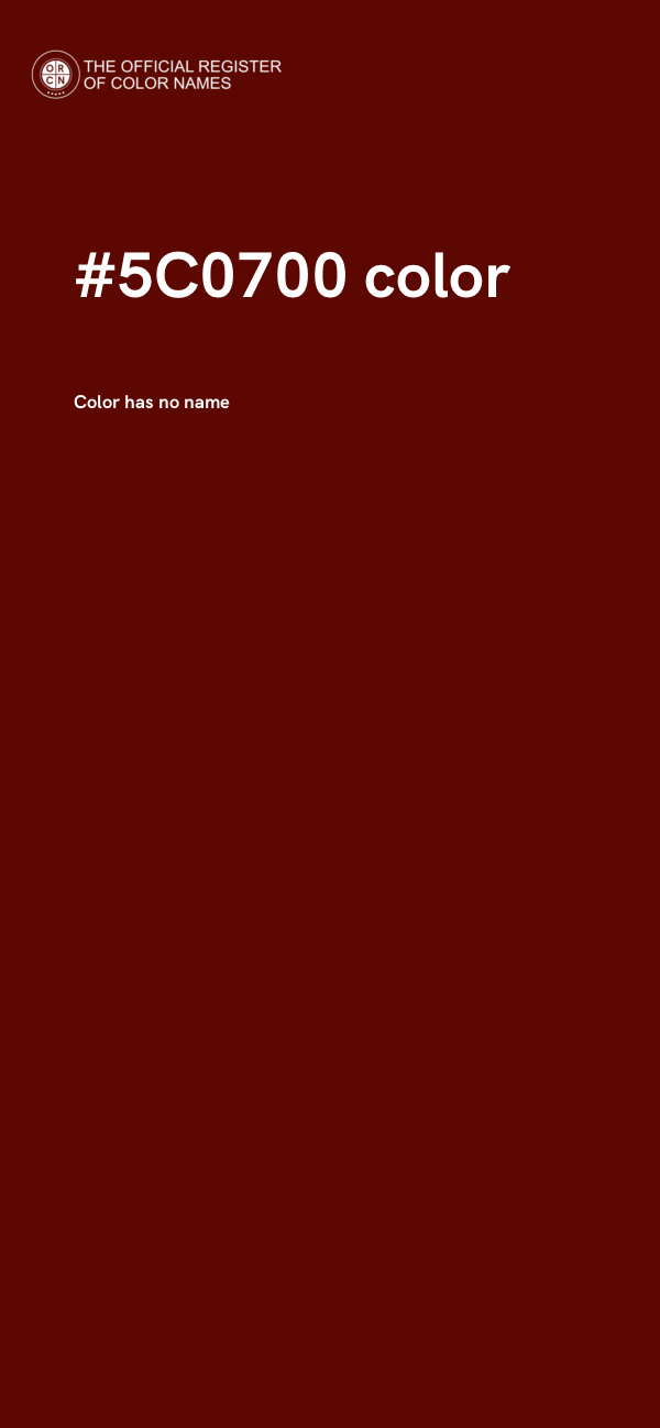 #5C0700 color image