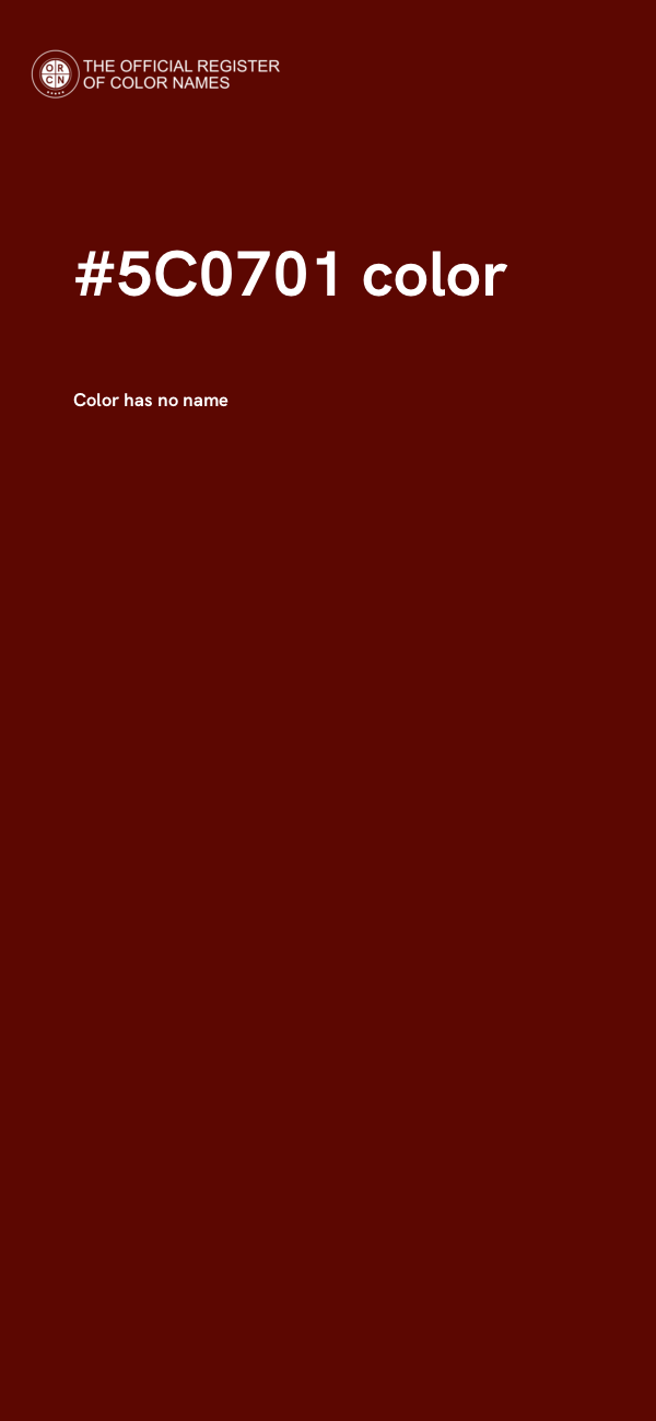#5C0701 color image