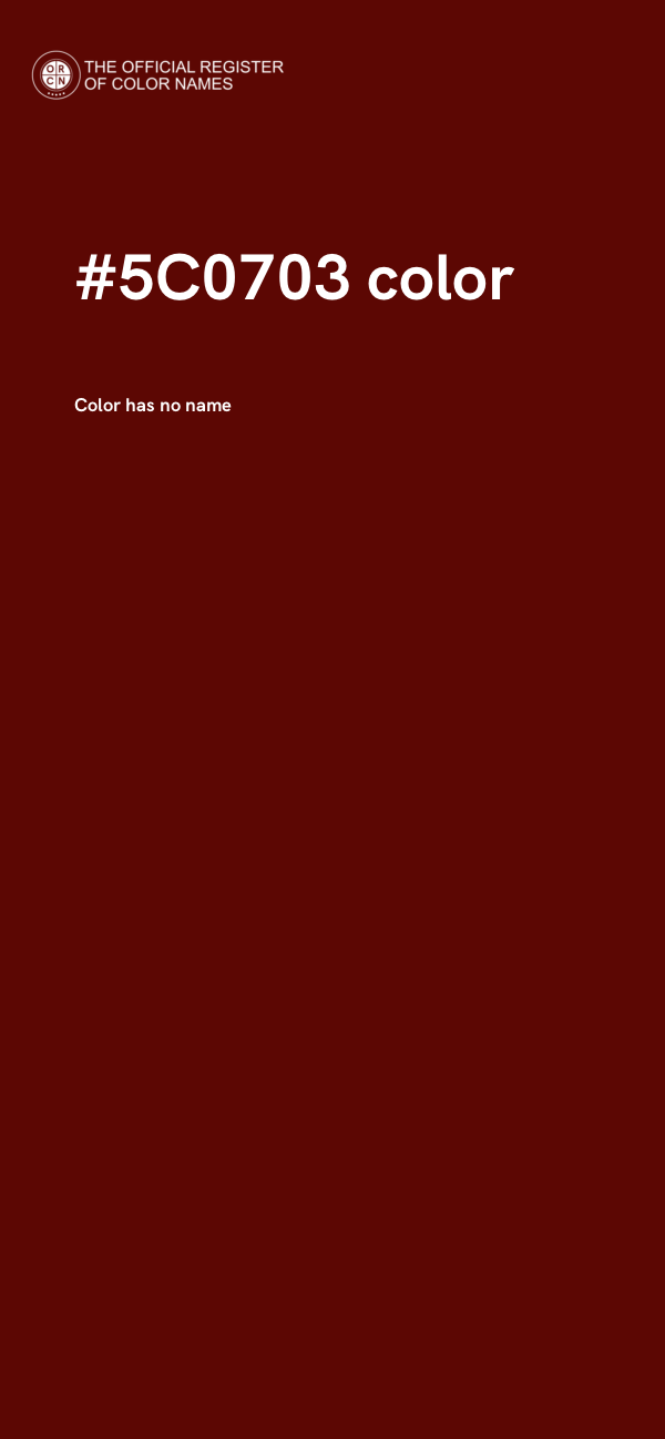 #5C0703 color image