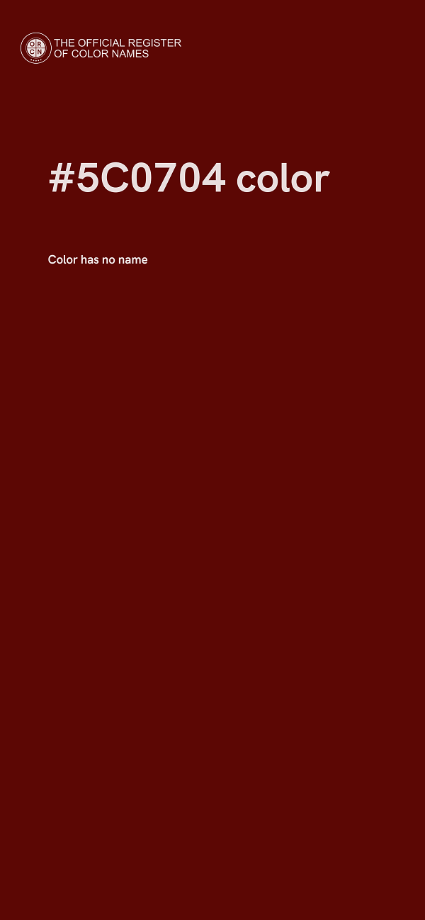 #5C0704 color image
