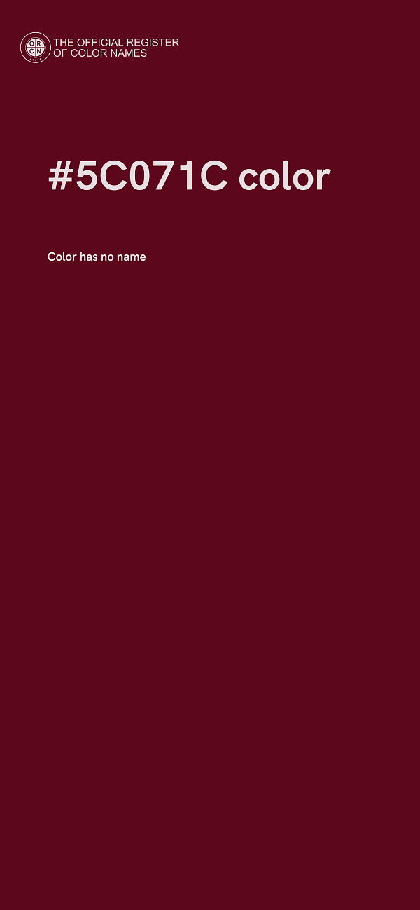 #5C071C color image