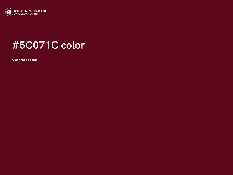 #5C071C color image