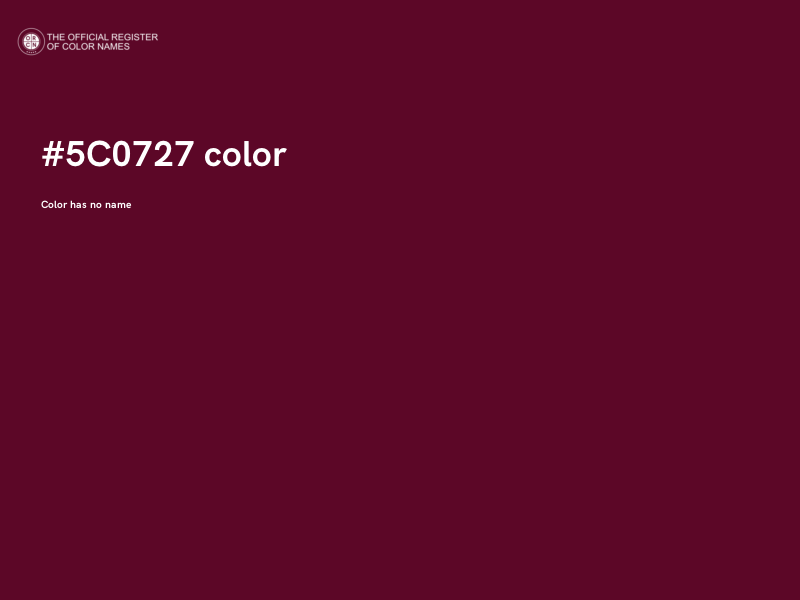 #5C0727 color image