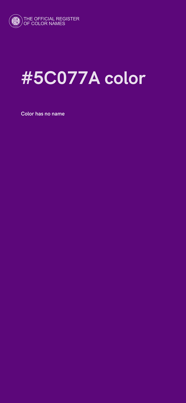 #5C077A color image