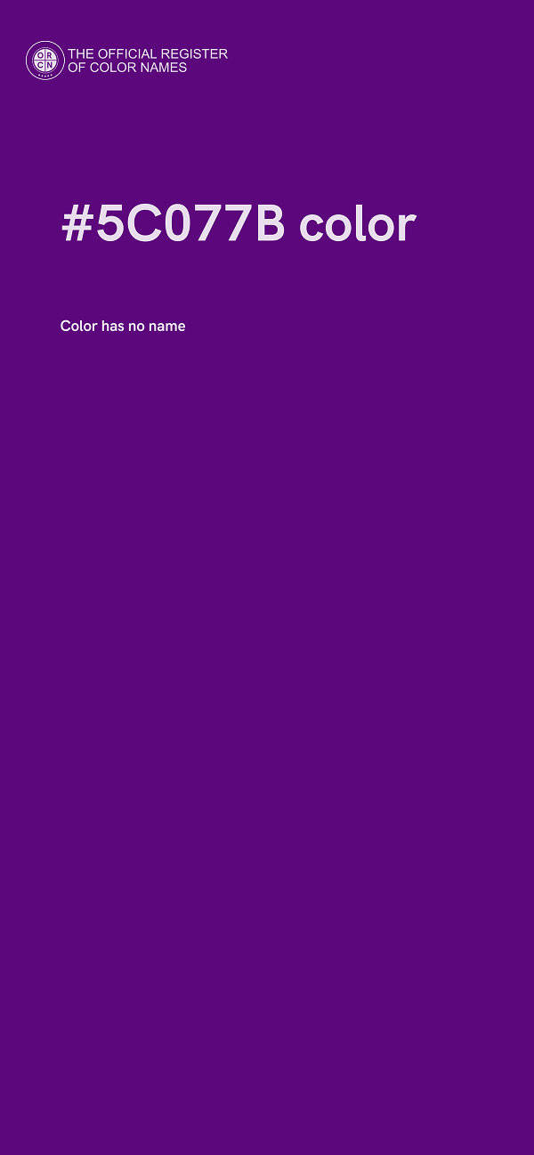 #5C077B color image