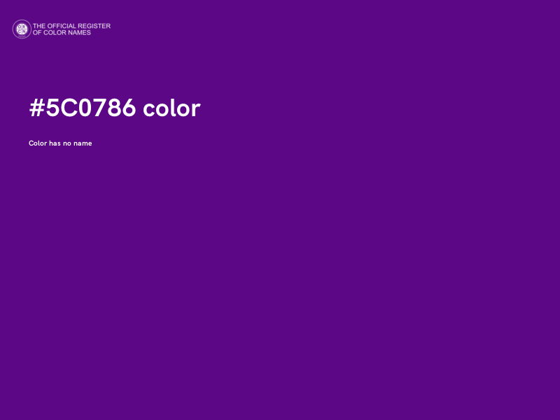 #5C0786 color image