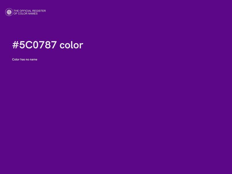 #5C0787 color image