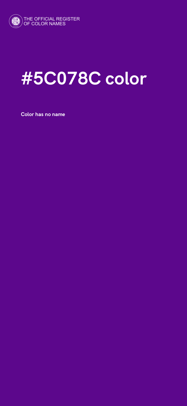 #5C078C color image