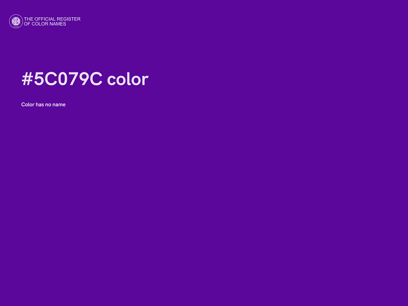 #5C079C color image